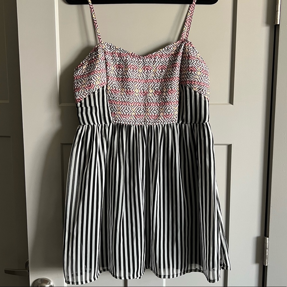 Bar III fit and flare mini dress